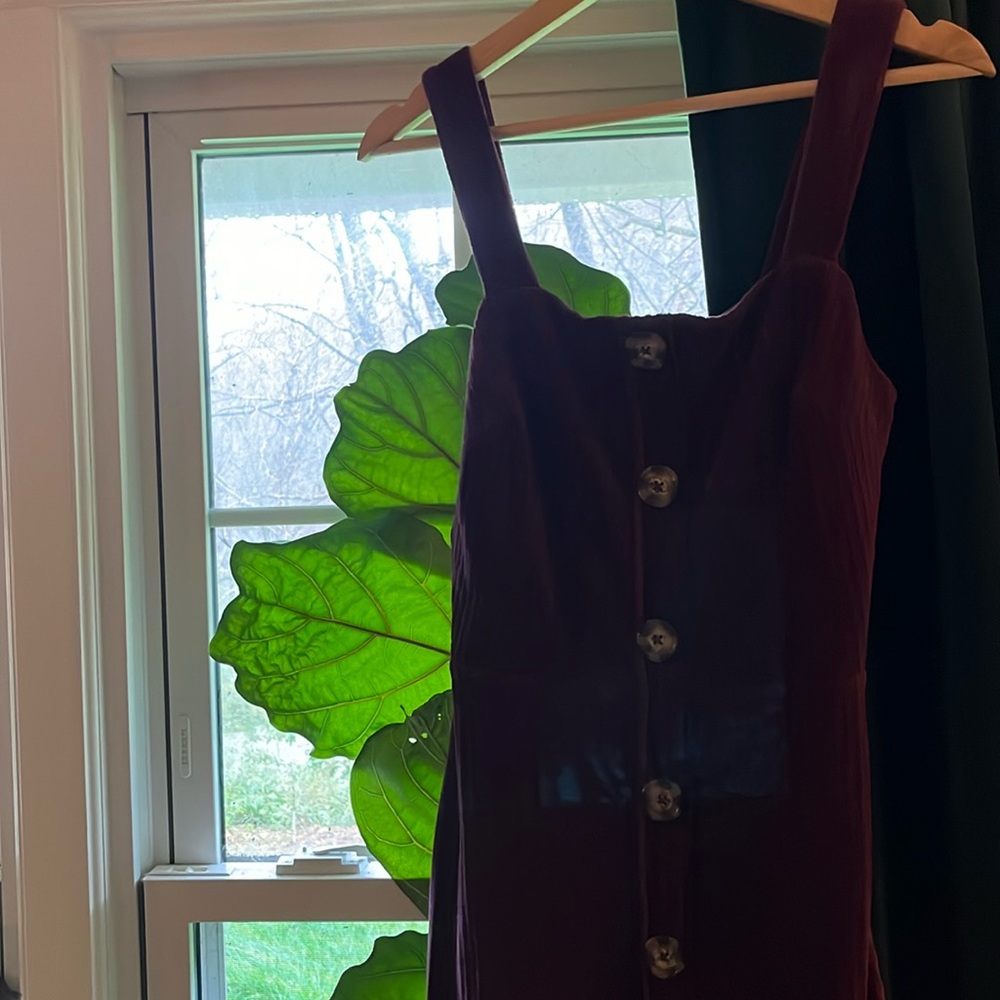Vintage burgundy corduroy dress!